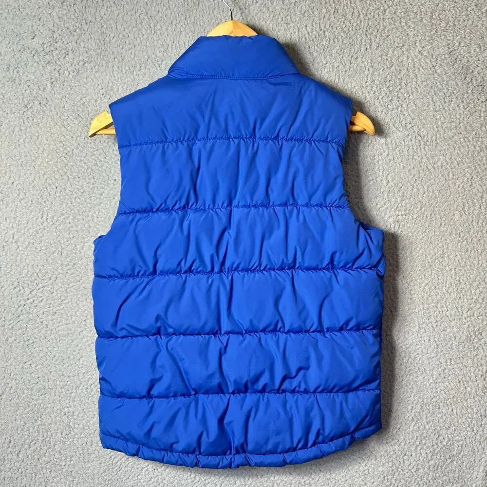 GapKids Vest Kids L 10 Blue Sleeveless Button Closure Puffer Zip Snap‎ Vest